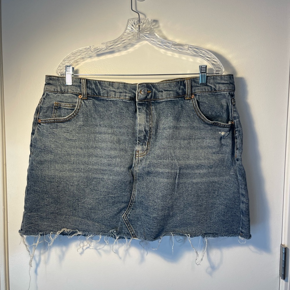 Wild Fable Plus Size Denim Mini Skirt